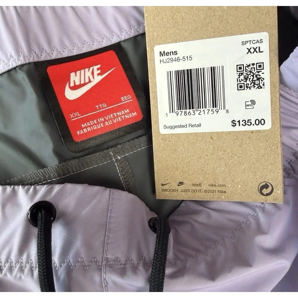 Nike Tech Men Size 2XL Super Lightweight Cargo Shorts Light Purple HJ2946-515 - Picture 7 of 11